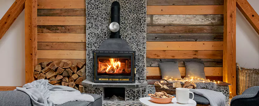 Thelin Hearth Products Direct Vent Gas Stove Fireplace Inspection in Holyoke, Massachusetts